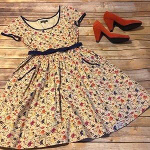 Floral Fit and Flare Dress